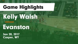 Kelly Walsh  vs Evanston  Game Highlights - Jan 28, 2017