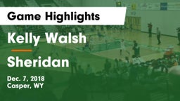 Kelly Walsh  vs Sheridan  Game Highlights - Dec. 7, 2018