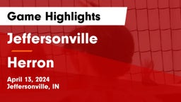 Jeffersonville  vs Herron Game Highlights - April 13, 2024