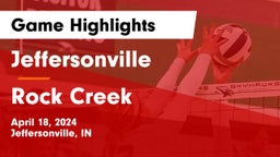 Jeffersonville  vs Rock Creek Game Highlights - April 18, 2024