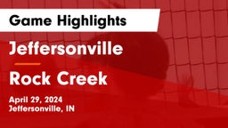 Jeffersonville  vs Rock Creek Game Highlights - April 29, 2024