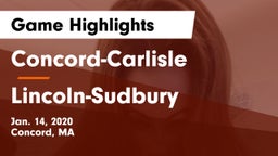 Concord-Carlisle  vs Lincoln-Sudbury  Game Highlights - Jan. 14, 2020
