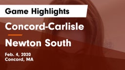 Concord-Carlisle  vs Newton South  Game Highlights - Feb. 4, 2020