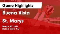 Buena Vista  vs St. Marys Game Highlights - March 30, 2021