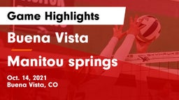 Buena Vista  vs Manitou springs Game Highlights - Oct. 14, 2021