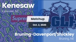 Matchup: Kenesaw  vs. Bruning-Davenport/Shickley  2020
