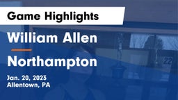 William Allen  vs Northampton  Game Highlights - Jan. 20, 2023