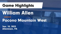 William Allen  vs Pocono Mountain West  Game Highlights - Jan. 10, 2023