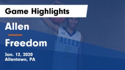 Allen  vs Freedom  Game Highlights - Jan. 12, 2020