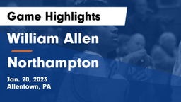 William Allen  vs Northampton  Game Highlights - Jan. 20, 2023