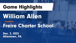 William Allen  vs Freire Charter School Game Highlights - Dec. 2, 2023