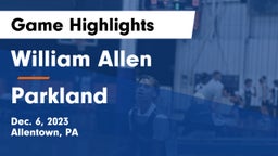 William Allen  vs Parkland  Game Highlights - Dec. 6, 2023