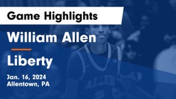 William Allen  vs Liberty  Game Highlights - Jan. 16, 2024