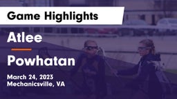 Atlee  vs Powhatan  Game Highlights - March 24, 2023