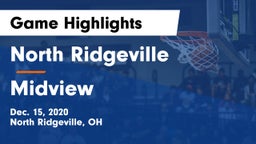 North Ridgeville  vs Midview  Game Highlights - Dec. 15, 2020