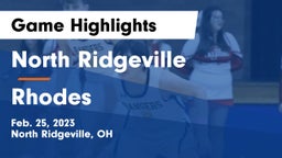 North Ridgeville  vs Rhodes  Game Highlights - Feb. 25, 2023
