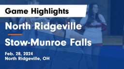 North Ridgeville  vs Stow-Munroe Falls  Game Highlights - Feb. 28, 2024