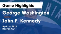 George Washington  vs John F. Kennedy Game Highlights - April 18, 2023