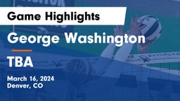 George Washington  vs TBA Game Highlights - March 16, 2024