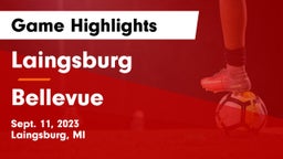 Laingsburg  vs Bellevue  Game Highlights - Sept. 11, 2023