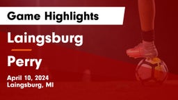 Laingsburg  vs Perry  Game Highlights - April 10, 2024