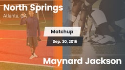 Matchup: North Springs High vs. Maynard Jackson 2016