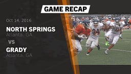 Recap: North Springs  vs. Grady  2016