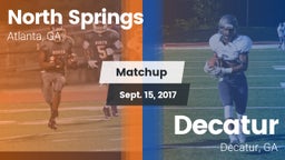 Matchup: North Springs High vs. Decatur  2017