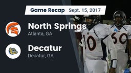 Recap: North Springs  vs. Decatur  2017