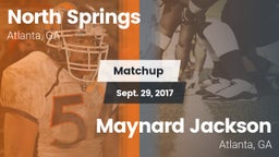 Matchup: North Springs High vs. Maynard Jackson  2017