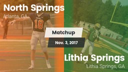 Matchup: North Springs High vs. Lithia Springs  2017