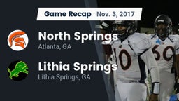 Recap: North Springs  vs. Lithia Springs  2017