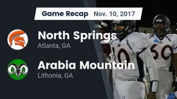 Recap: North Springs  vs. Arabia Mountain  2017