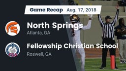 Recap: North Springs  vs. Fellowship Christian School 2018