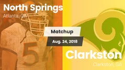 Matchup: North Springs High vs. Clarkston  2018
