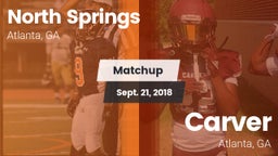 Matchup: North Springs High vs. Carver  2018