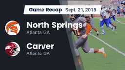 Recap: North Springs  vs. Carver  2018