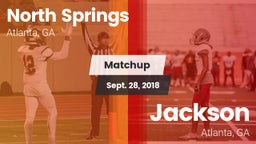 Matchup: North Springs High vs. Jackson  2018