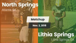 Matchup: North Springs High vs. Lithia Springs  2018