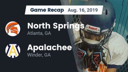 Recap: North Springs  vs. Apalachee  2019