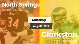Matchup: North Springs High vs. Clarkston  2019