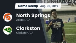Recap: North Springs  vs. Clarkston  2019