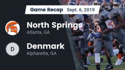 Recap: North Springs  vs. Denmark  2019
