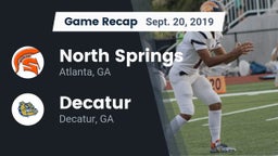 Recap: North Springs  vs. Decatur  2019