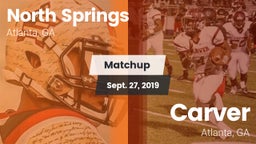 Matchup: North Springs High vs. Carver  2019
