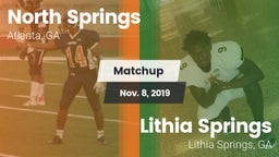 Matchup: North Springs High vs. Lithia Springs  2019