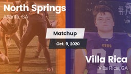 Matchup: North Springs High vs. Villa Rica  2020