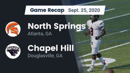 Recap: North Springs  vs. Chapel Hill  2020