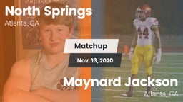 Matchup: North Springs High vs. Maynard Jackson  2020