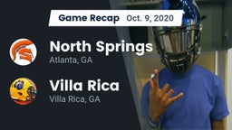 Recap: North Springs  vs. Villa Rica  2020